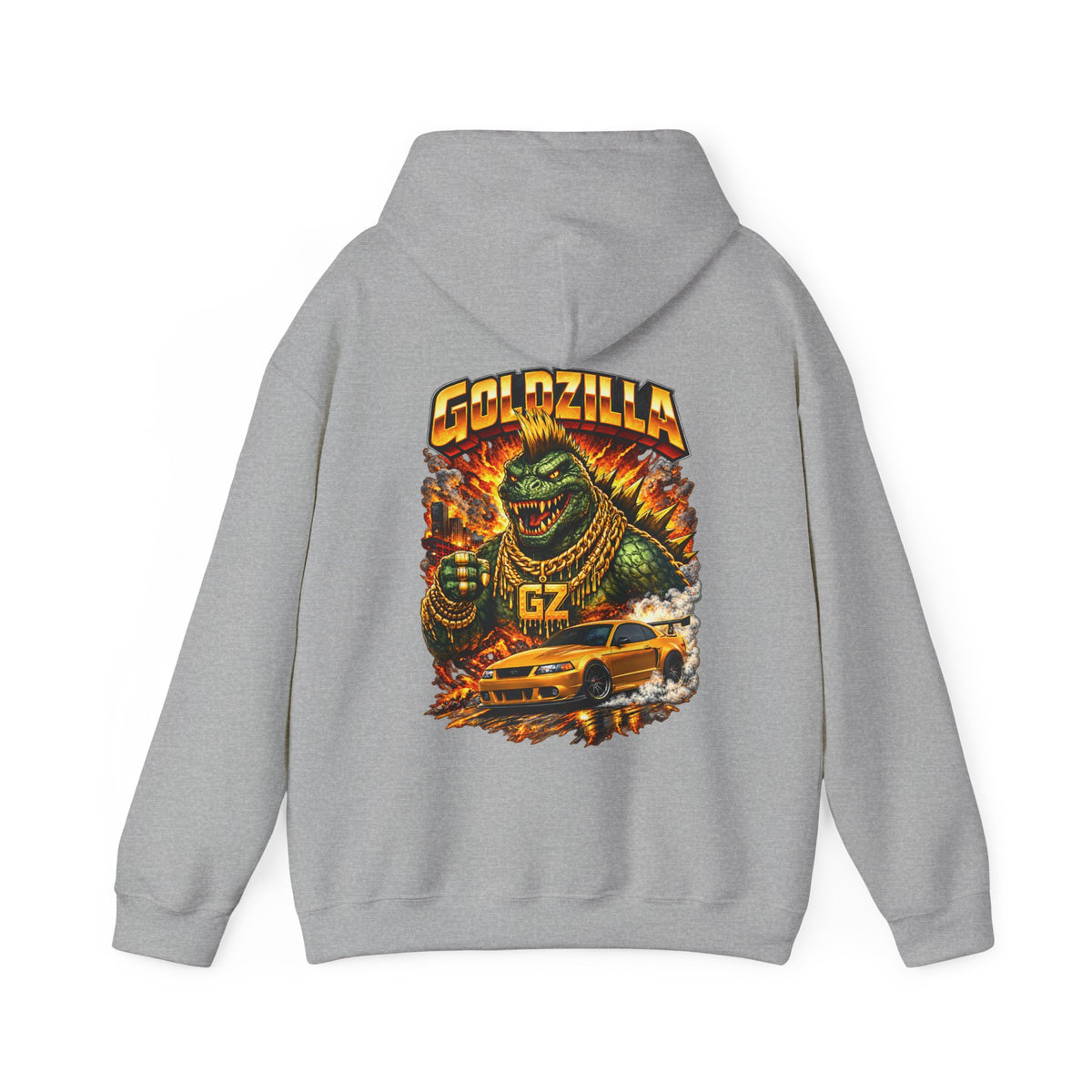 Hooded Sweatshirt Vanstrom GoldZilla Front & Back