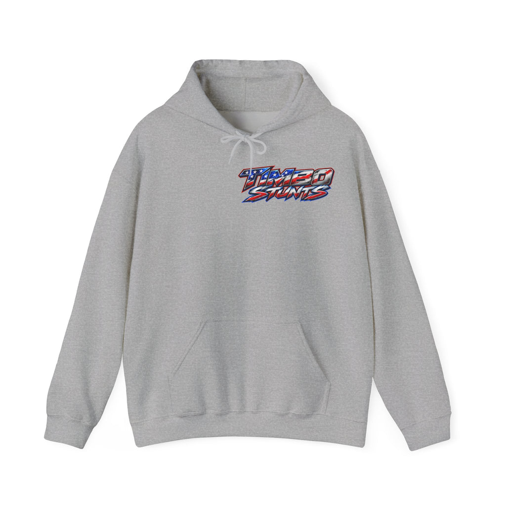 Hooded Sweatshirt TimboStunts Table Jump Front & Back