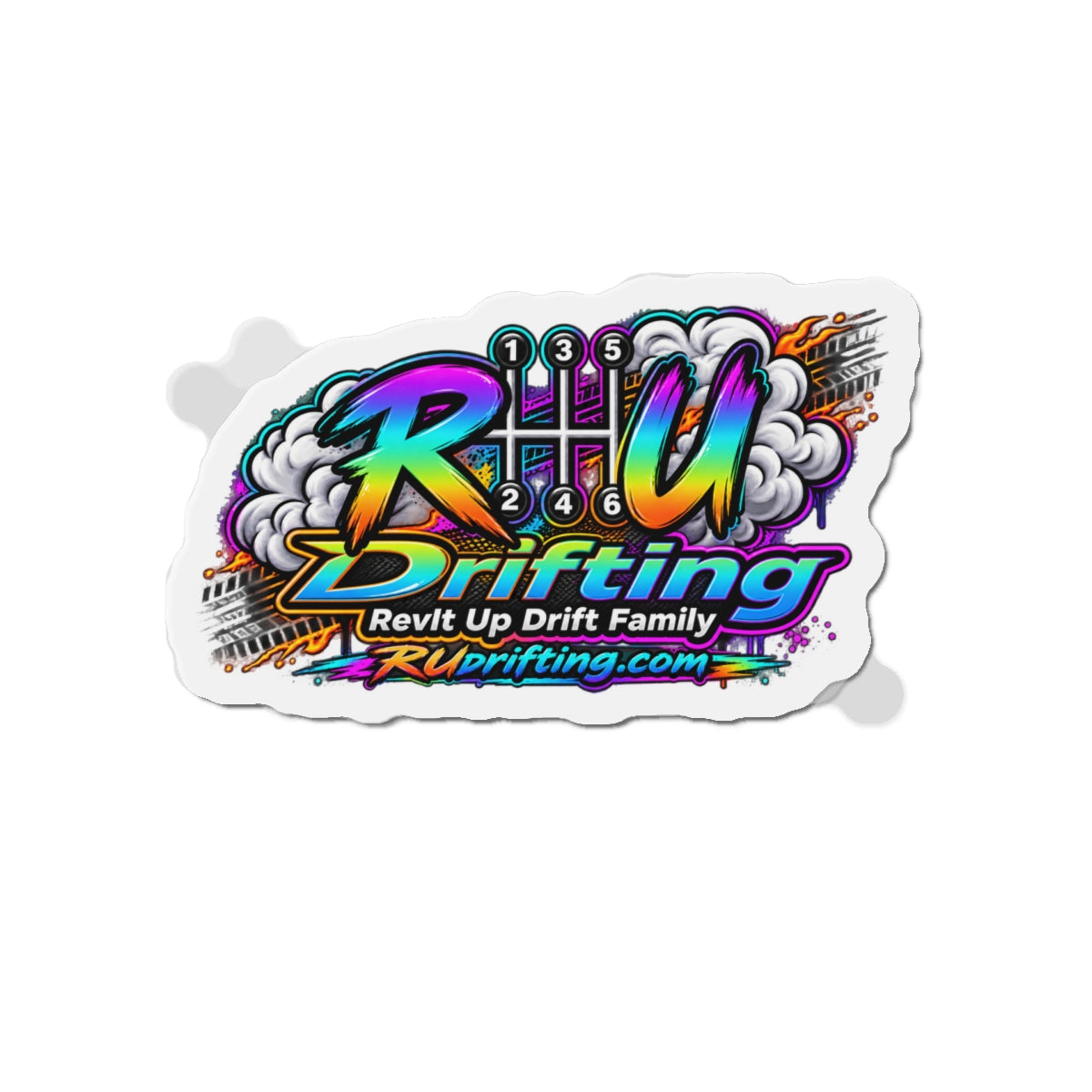 Drifting Crew Die-Cut Magnet — RUDrifting.com