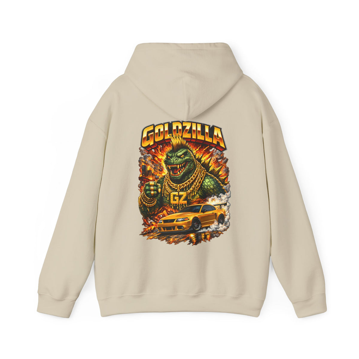 Hooded Sweatshirt Vanstrom GoldZilla Front & Back