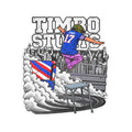 Kiss-Cut Vinyl TimboStunts Table Smash Slap Sticker