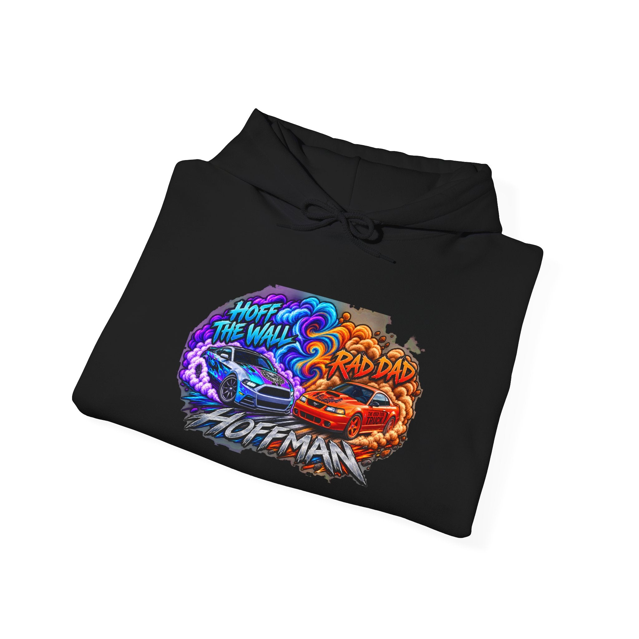 Racing Drift Hoodie —Adam & Alex Smoke Graphic Pullover front