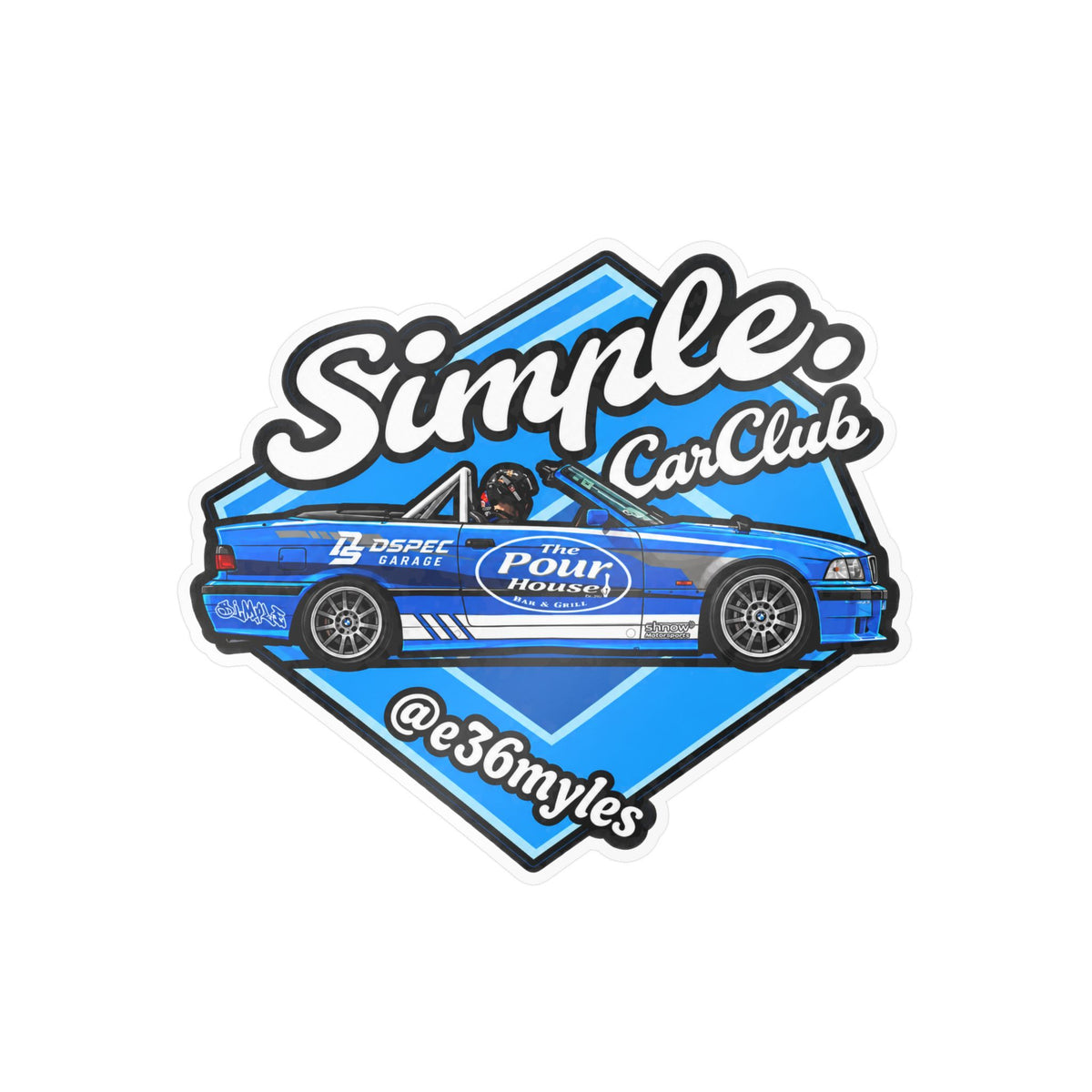 E36Myles Slap Stickers