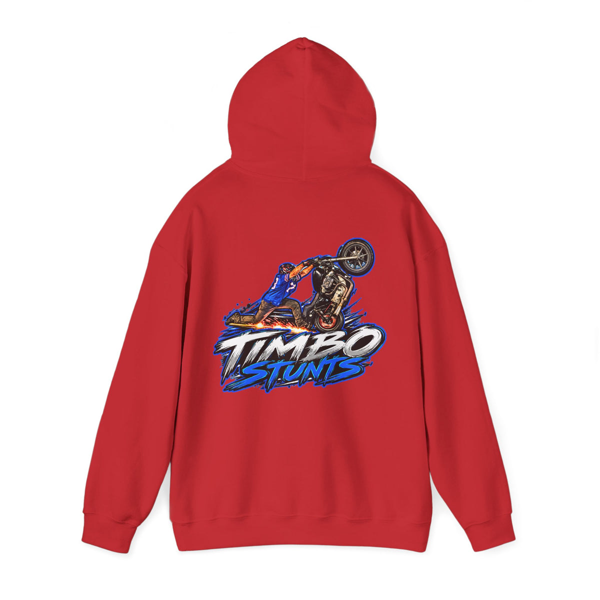 Hooded Sweatshirt TimboStunts Knee Scrape Front & Back