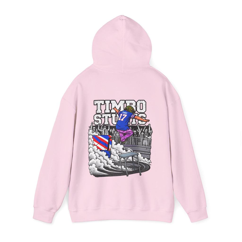 Hooded Sweatshirt TimboStunts Table Jump Front & Back