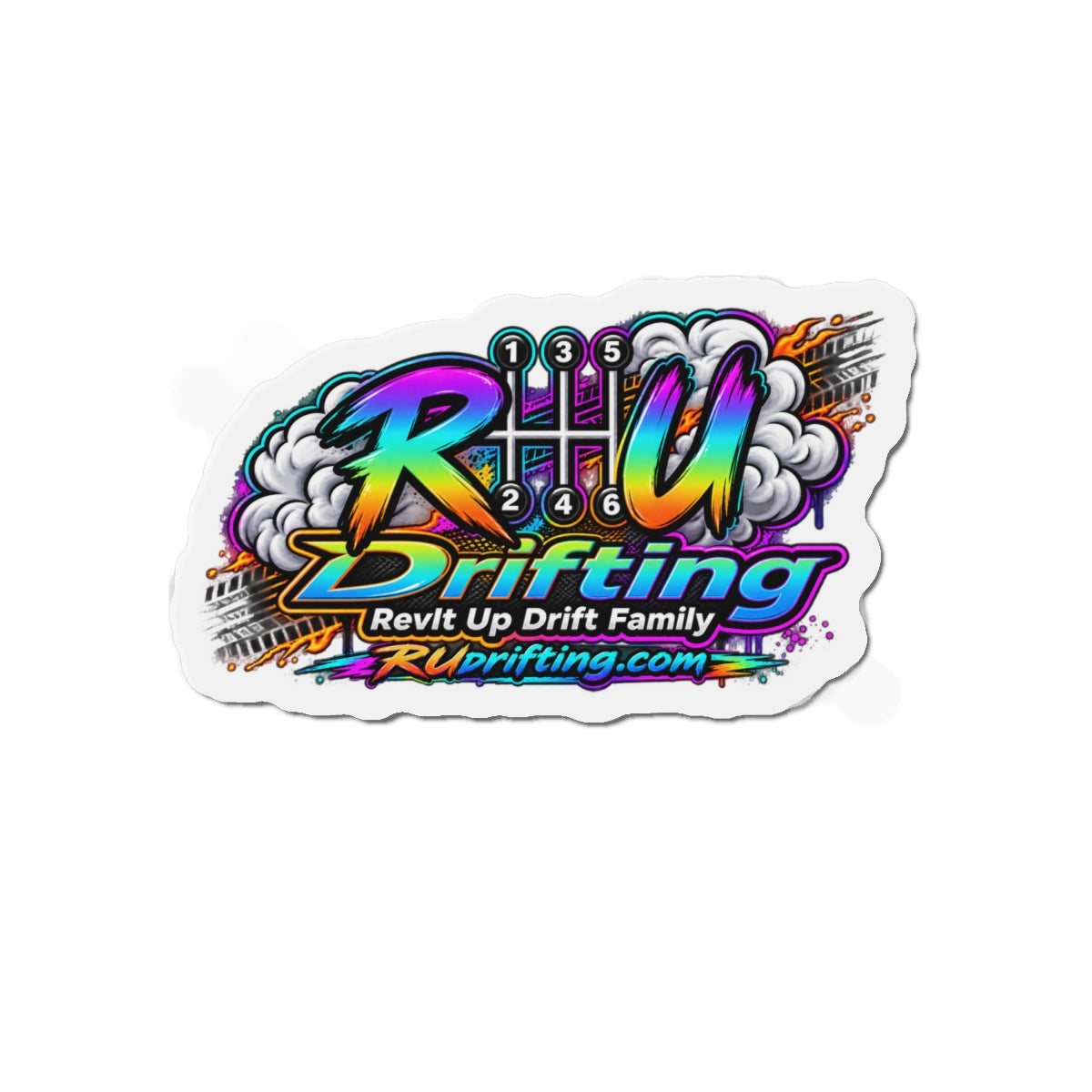 Drifting Crew Die-Cut Magnet — RUDrifting.com