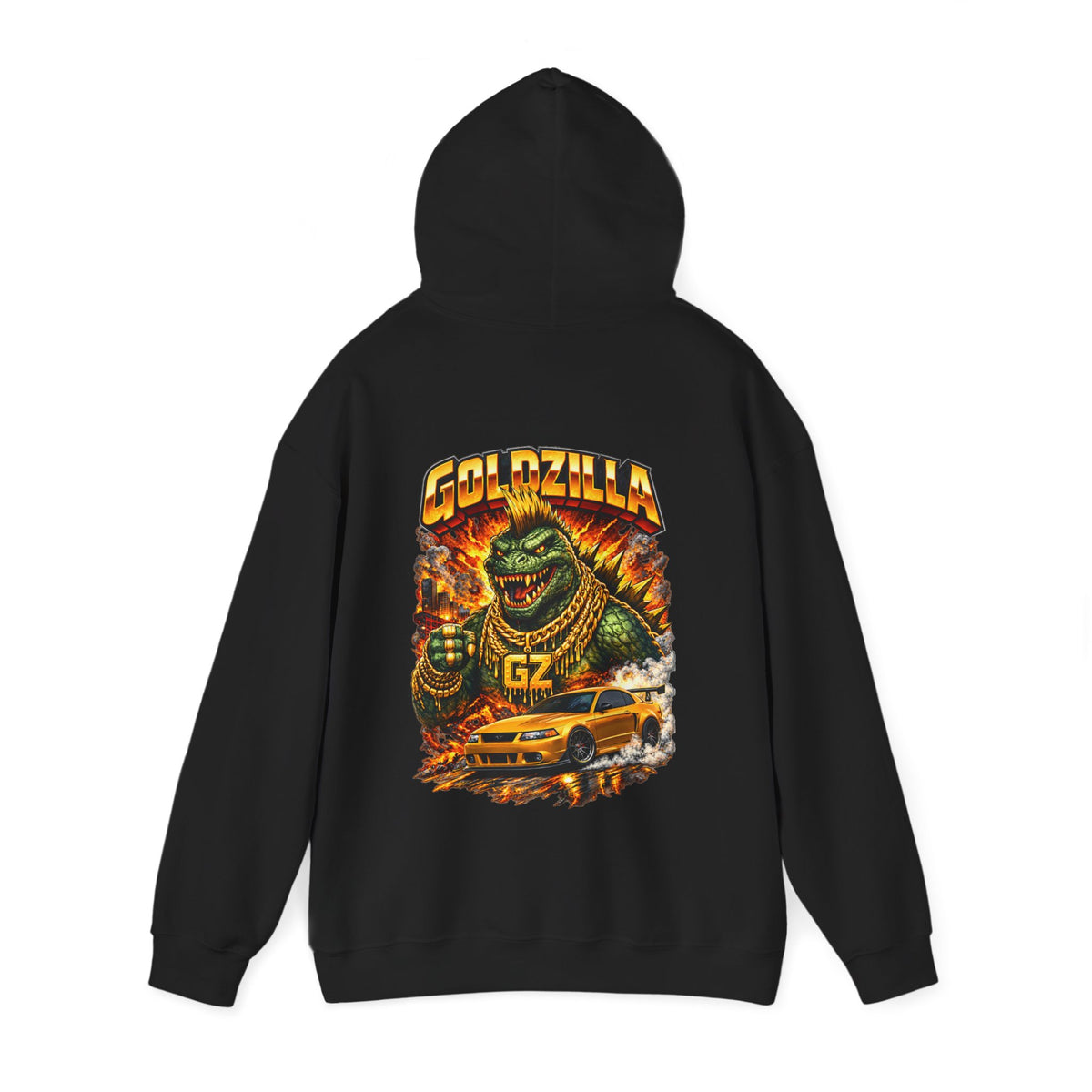 Hooded Sweatshirt Vanstrom GoldZilla Front & Back