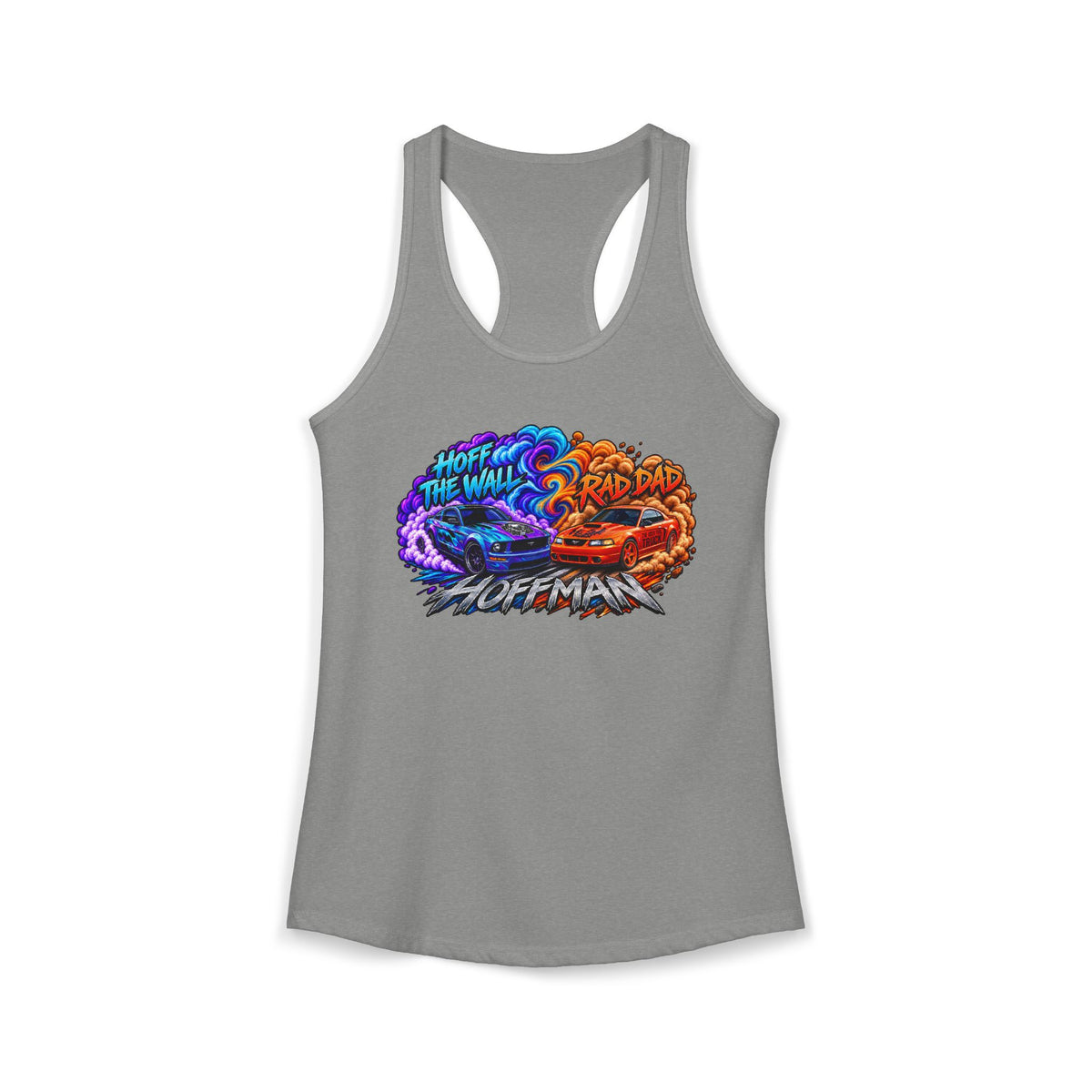 Women's Ideal Racerback Tank-Adam & Alex Smoke