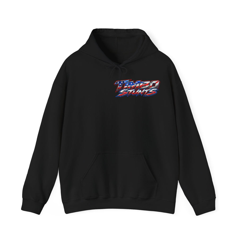 Hooded Sweatshirt TimboStunts Table Jump Front & Back