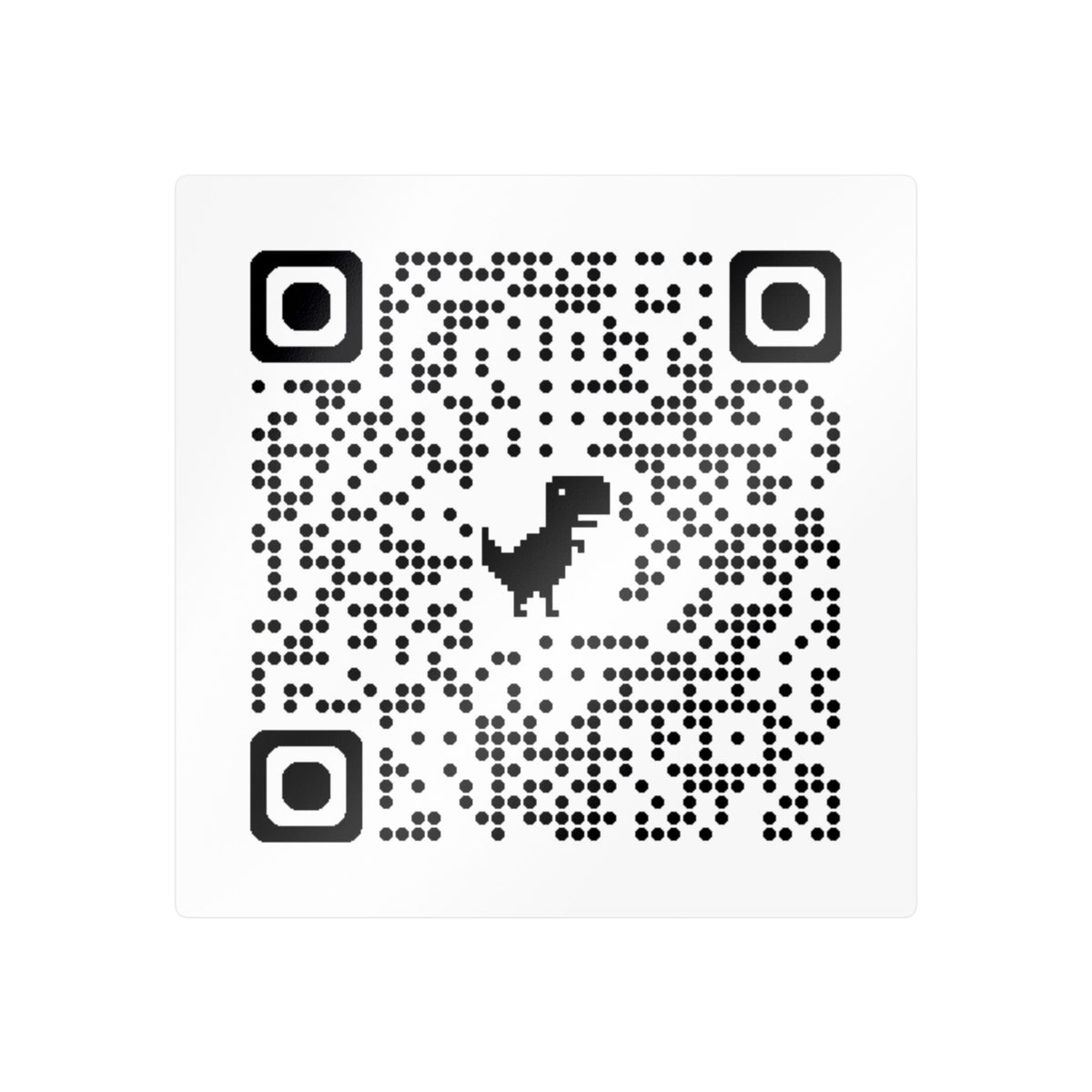 Kiss-Cut RUdrifting QR Code Sticker