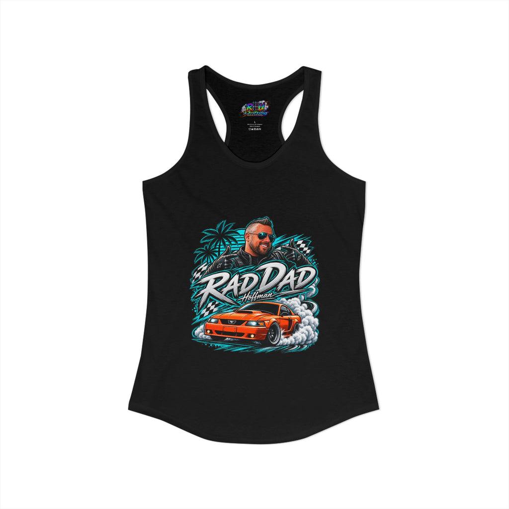 Women's Ideal Racerback Tank-Rad Dad Hoffman