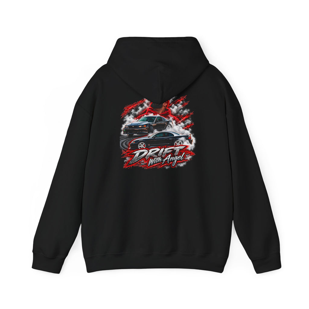 Heavy Blend™ Hooded Sweatshirt Drift N Angel Front & Back