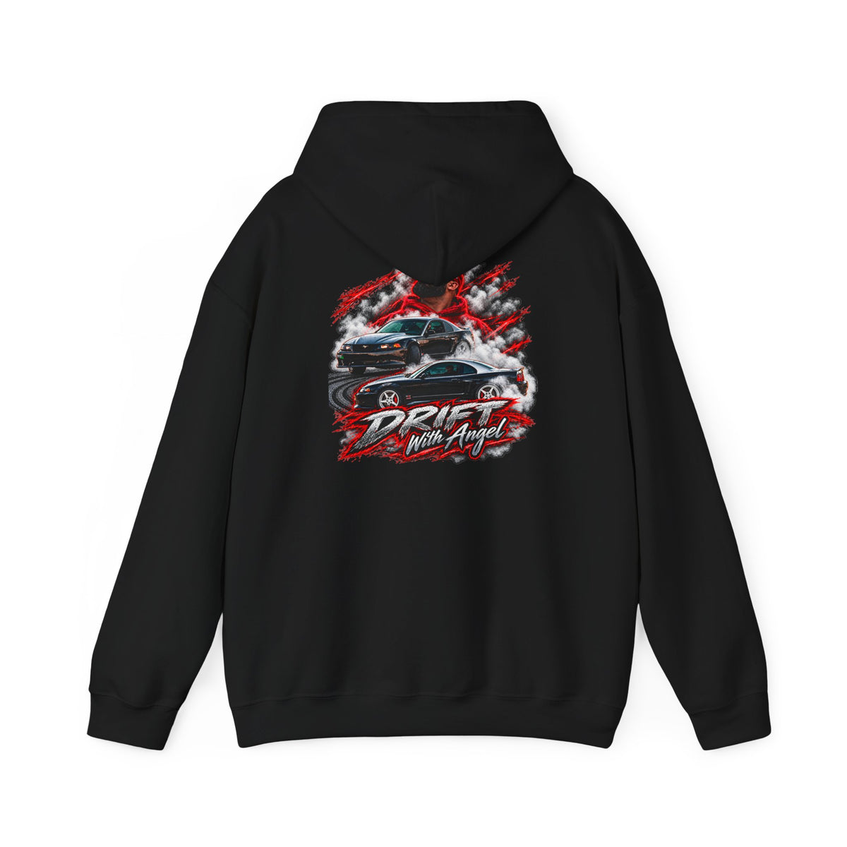 Heavy Blend™ Hooded Sweatshirt Drift N Angel Front & Back