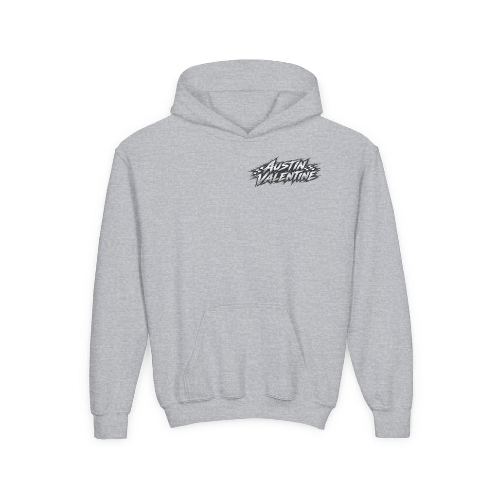 Youth Hoodie – Austin Valentine Drift Front & Back