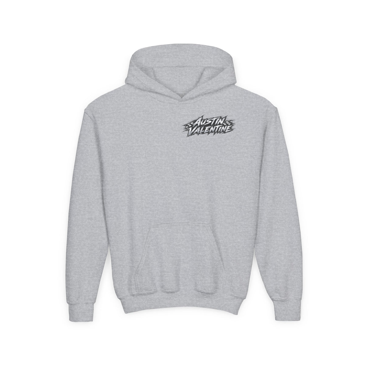 Youth Hoodie – Austin Valentine Drift Front & Back