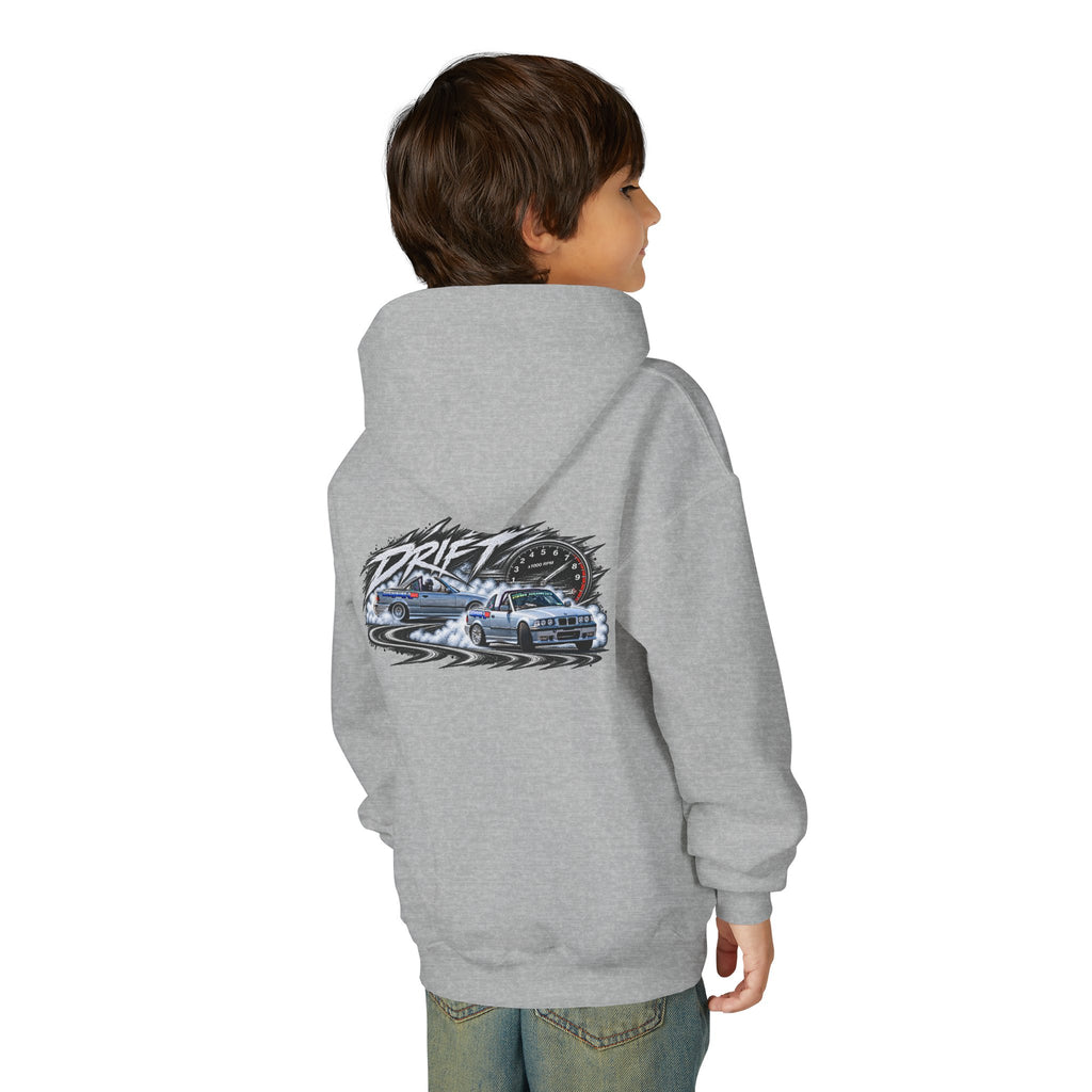 Youth Hoodie – Austin Valentine Drift Front & Back