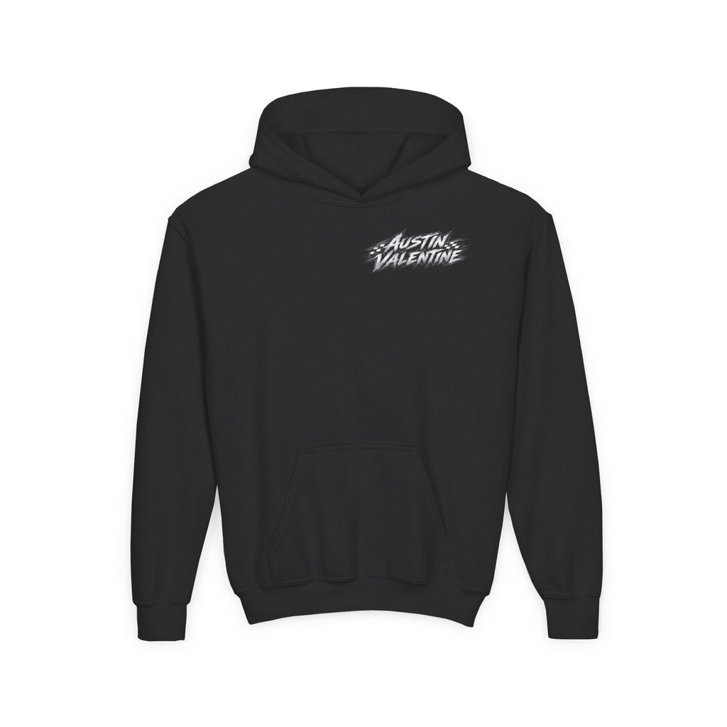 Youth Hoodie – Austin Valentine Drift Front & Back