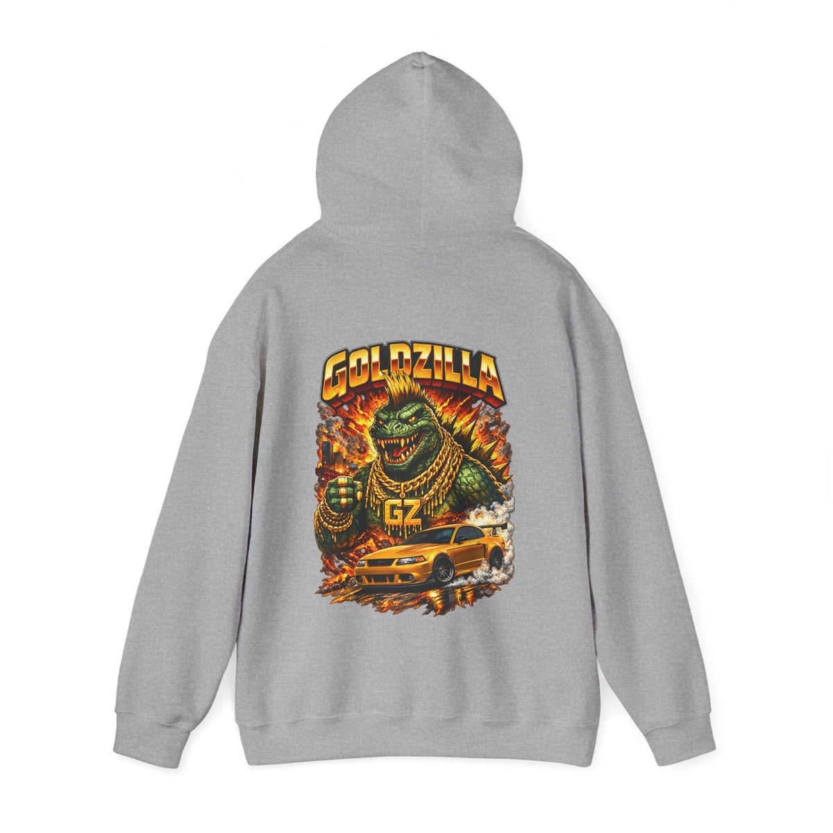 Hooded Sweatshirt Vanstrom GoldZilla Front & Back