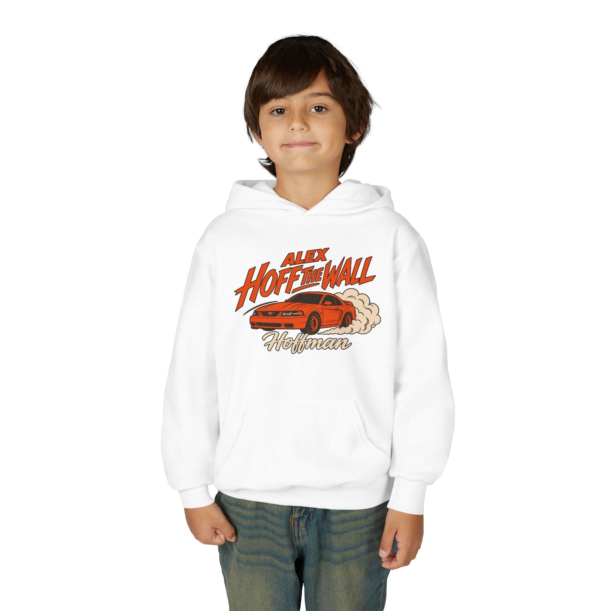 Youth Hoodie – 'Alex Hoff The Wall' Retro